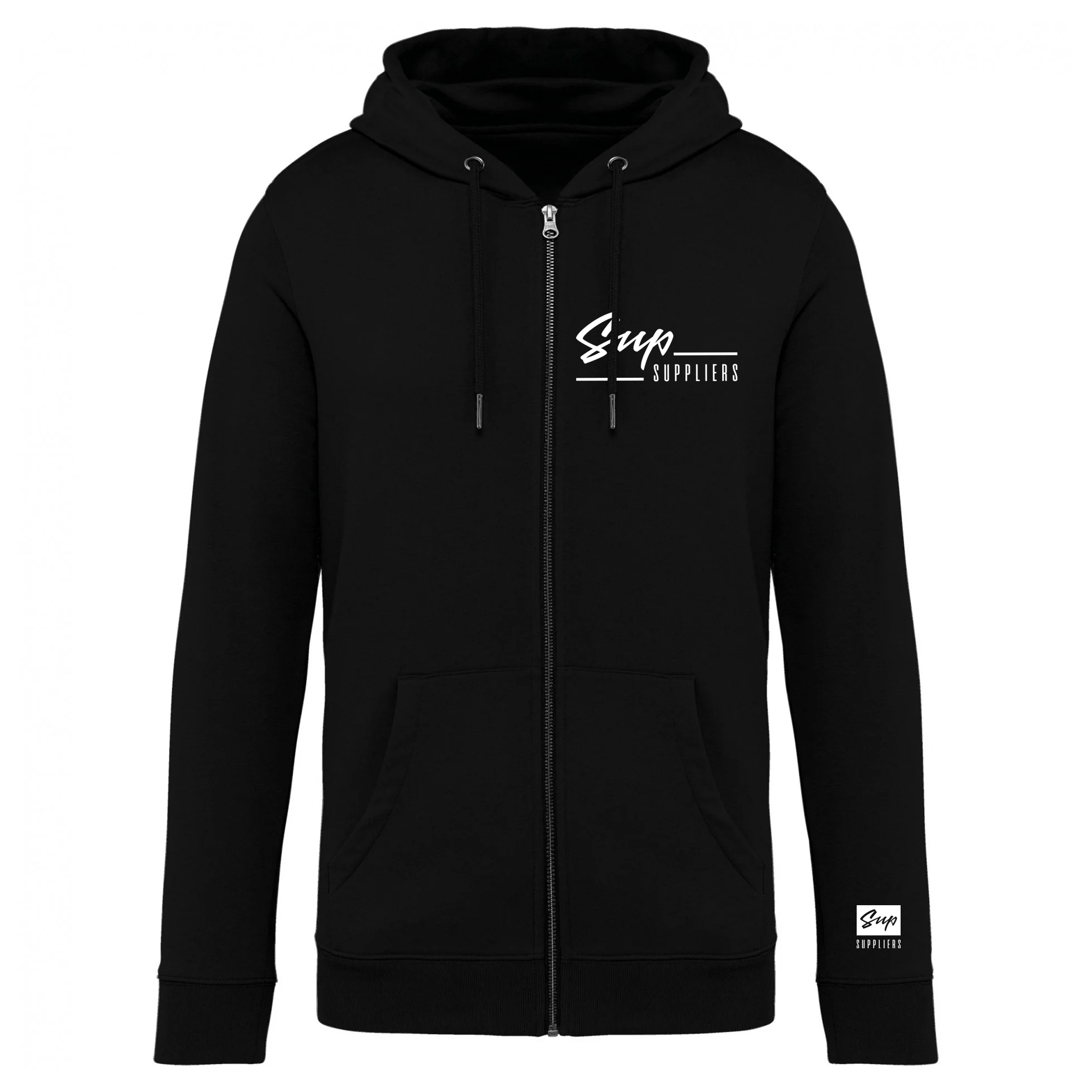 supsuppliers™ Ecologische sweater met capuchon en rits | MEN